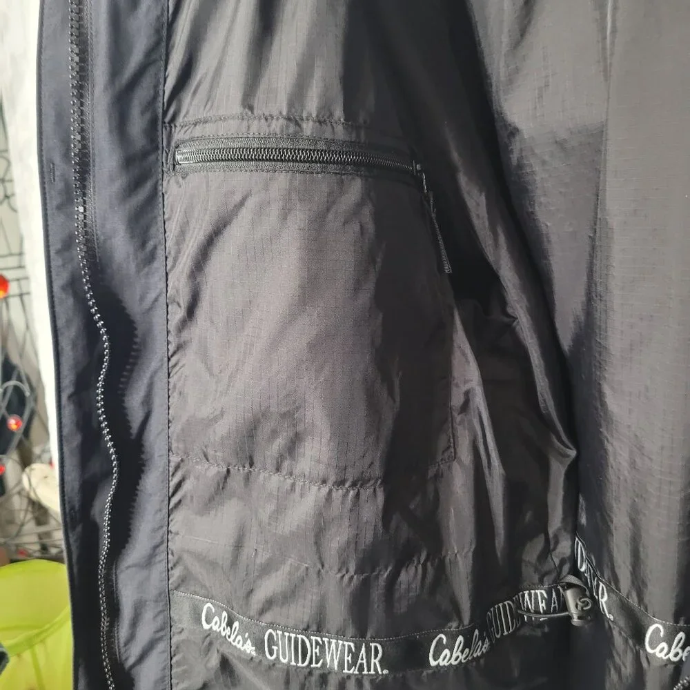 Cabela's Guidewear GoreTex Waterproof Outdoor Full-Zip Jacket Men' Navy Size L/L - Picture 5 of 12